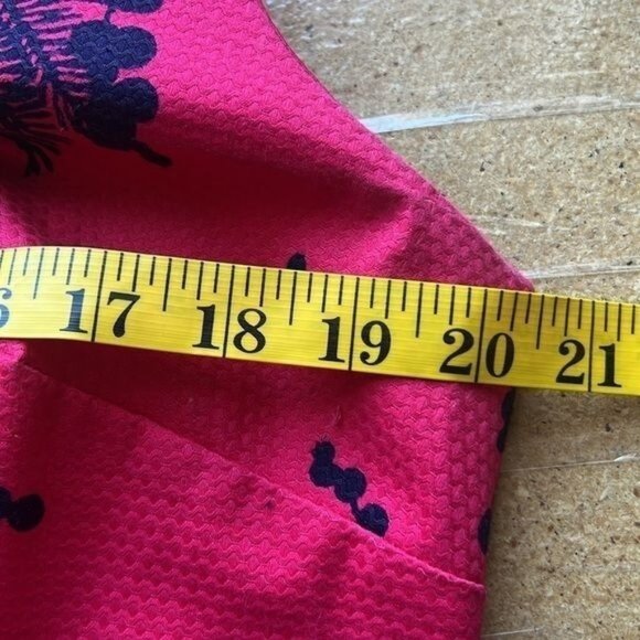 Boden Dress Womens 14R Pink Navy Floral Print Sleeveless Sheath Knee Length - Picture 10 of 12